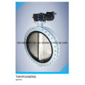 EPDM Liner U Type Section Double Flange Butterfly Valve